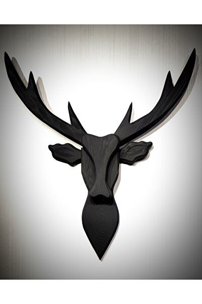 Genel Markalar Ahşap Geyik Kafası (siyah)