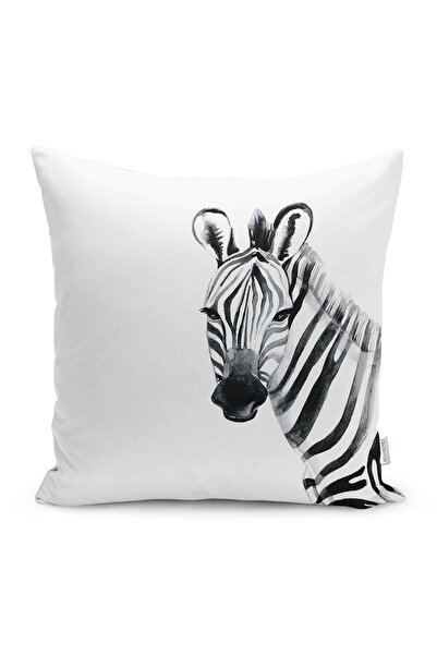 Realhomes Husă de pernă cu design special cu imprimare digitală Zebra