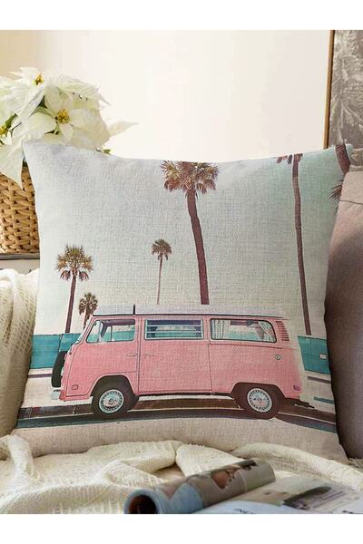 Realhomes Vehicul de camping retro autentic, proiectat special, husă de pernă...