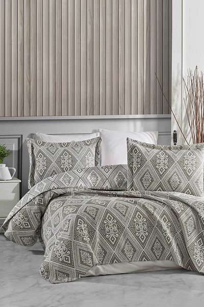 Elart Μονό Σετ Βαμβακερό Κρεβατάκι - Crinkle Bohemian Khaki