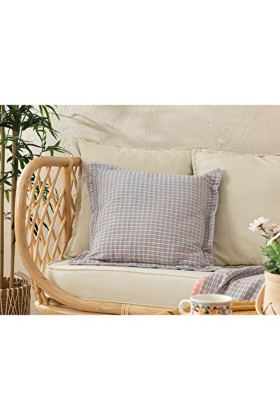 English Home Μαξιλάρι με γέμιση Rozaline 45x45 εκ. Μπλε-γατίσιο