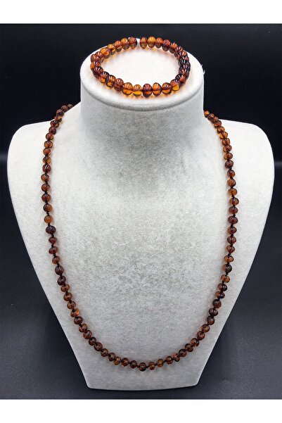 İpek Kehribar حقيقية البلطيق قطرة العنبر النساء الرجال قلادة سوار مجموعة