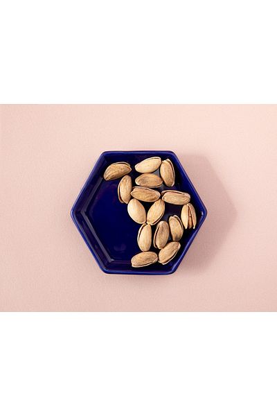 English Home 10 Cm Dark Blue Ceramic Crispy Flowers Snack Bowl