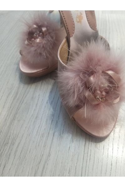 Polo Platform Heel Bridal Slippers