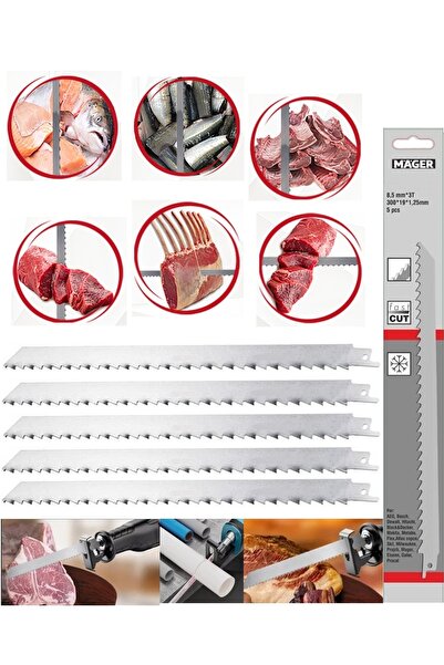 GATOR 420 Kalite Paslanmaz Çelik 300 Mm Tilki Kuyruğu Testere Kemik Kesme Bıç...