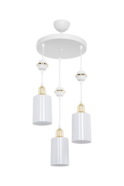 manogrup avize aydınlatma Akses Küre Beyaz 3'lü Opal Salon Yemek Odası Oturma...