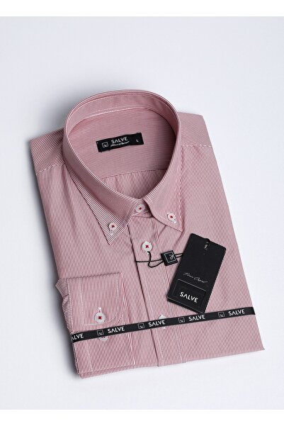 Erkek Gömlek Kolay Ütülenebilir Slim Fit Casual Giyim 22136