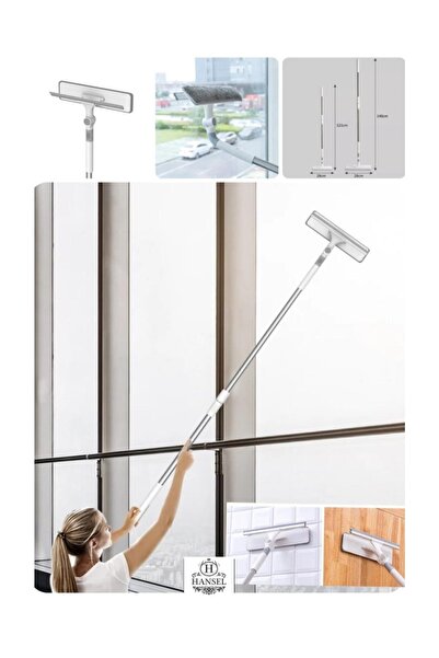 Hansel Yedek Bezli Cam Silme Aparatı Bükülebilir Teleskopik Camsil