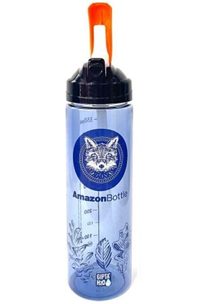Gıpta Amazon Tritan Patterned Flask with Straw 630cc