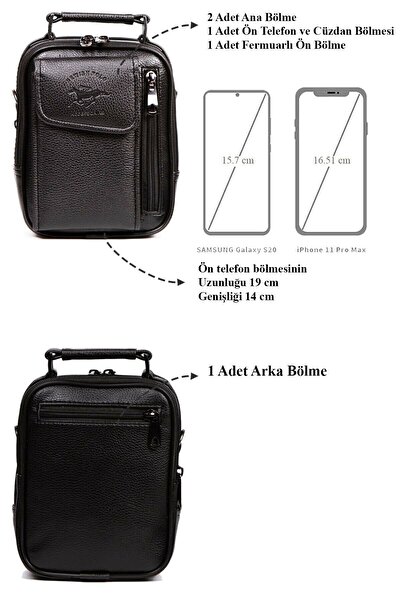 By Hakan Geantă de mână și de umăr pentru bărbați Newish Polo 4120, neagră