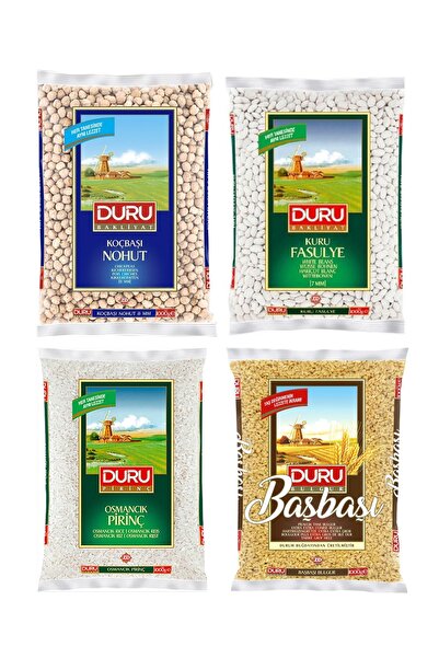 Duru Bakliyat Seti / Nohut - Fasulye - Pirinç - Bulgur