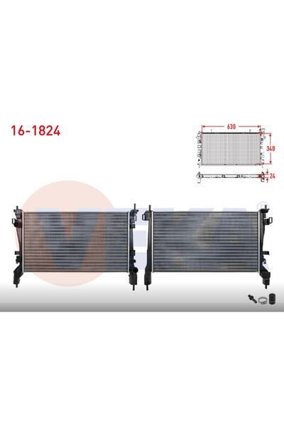 Veka 16-1824 Su Radyatoru Mekanık Fıat Fıorıno (225) 1.3 Mjt M-t 2007-