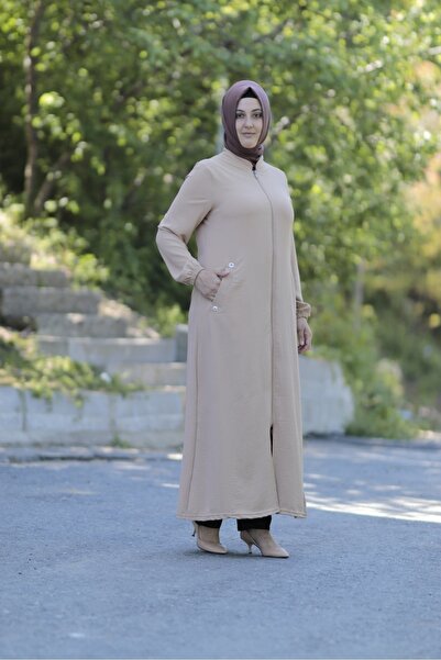 Zey&Ka Butik قبعة كبيرة الحجم بتفاصيل عين الطير وجيب بسحاب