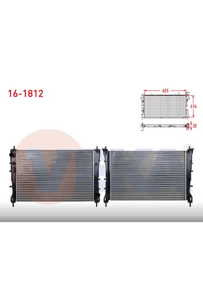 Veka 16-1812 Su Radyatoru Mekanık Fıat Lınea (323) 1.3 Mjt 90 Hp M-t 2007- Uyumlu