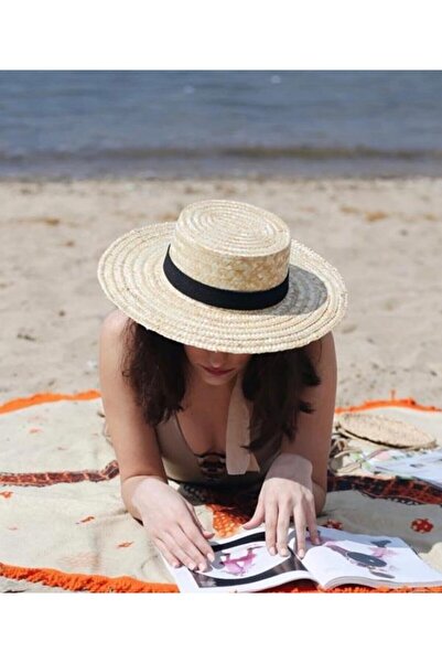 Shopiolog Unisex bež slamnati šešir