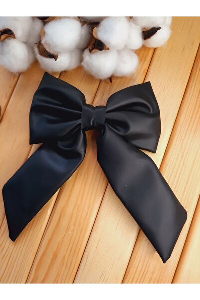 EyER Shoping Clip automată neagră - Cataramă cu detalii din piele