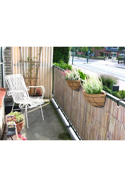 tunalar 60 Cm X 3 Metre Doğal Kamış Hasır Balkon Çiti