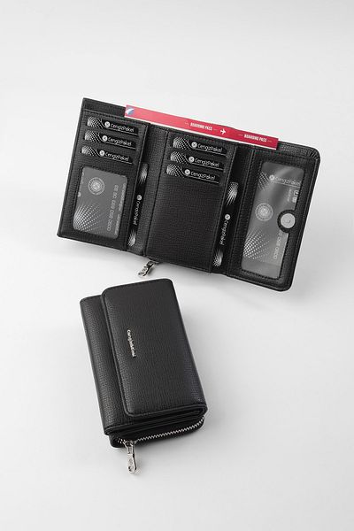 CENGİZ PAKEL Black Women's Wallet