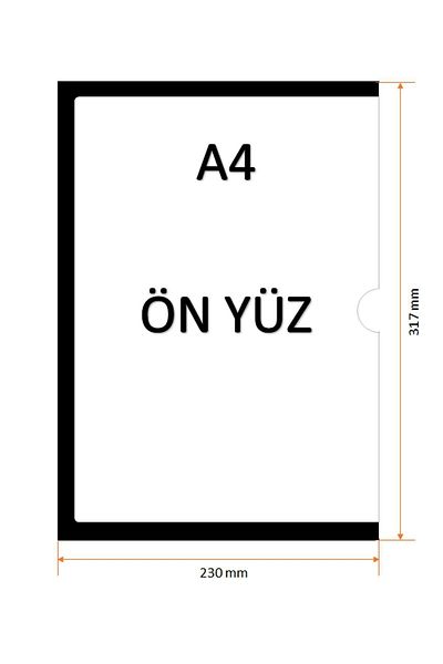 Kaizen Market A4 Long Edge Open Magnet Black Magnet Frame (Pack of 10)
