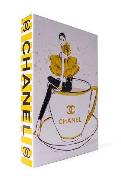 MagicHomeDecor Chanel Fincan Dekoratif Kitap Kutusu