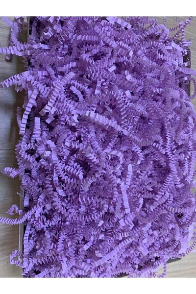 Verahed Crop Z Zigzag Lilac Pelur Crop Paper 100 grams Lilac Color Ornamental Filling Material Lilac Paper
