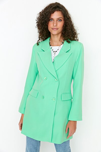 Trendyol Modest Jacket - Green - Regular