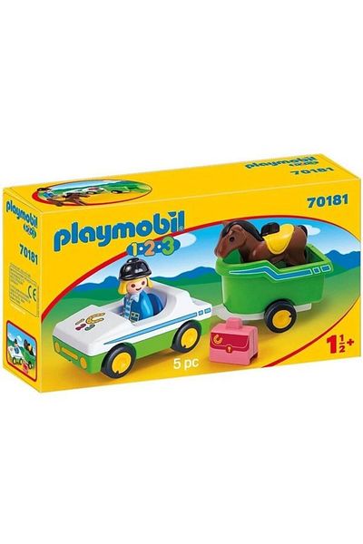 Playmobil Car with Horse Trailer