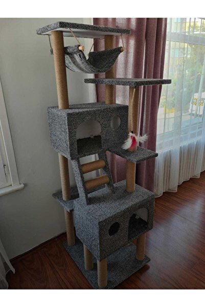 pethomealpi منزل خدش القطط ومنصة اللعب