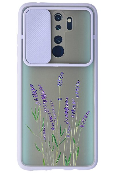 WANNA PROTECT Xiaomi Redmi Note 8 Pro  Uyumlu Lila Kamera Korumalı Sürgülü La...
