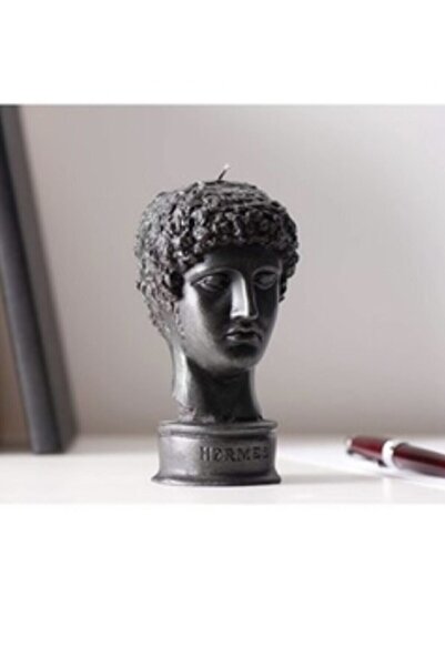 ersustore 9 cm Hermes Dekoratif Kokulu Heykel Büst Mum