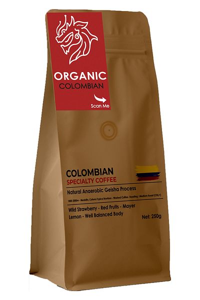 Comodo Coffee Organic Specialty Colombia Coffee Geisha Process Natural Core Filter Coffee 250 Gr