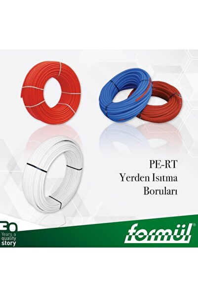 FORMÜL Süper Mobil Boru 16x2 Mm Bariyersiz Kılıflı Kırmızı Pe-rt