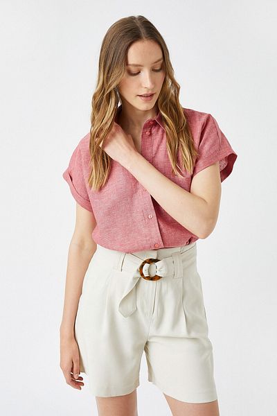 Koton Bluse - Rosa - Regular Fit