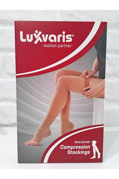 Luxvaris Orta Basınç Çorabı (23-32mmhg) Diz Altı - Burnu Açık