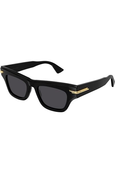 Bottega Veneta Bv1122s00151 نظارة شمسية نسائية بإطار عظمي أسود Uv400