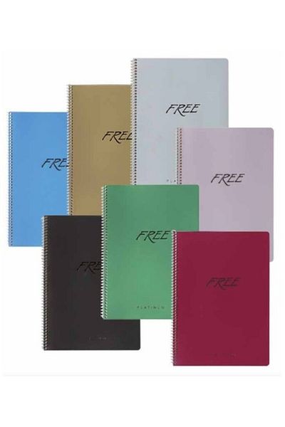 KESKİN COLOR Caiet cu capac din plastic platină gratuit 80 Yp. (16,5x22,5)