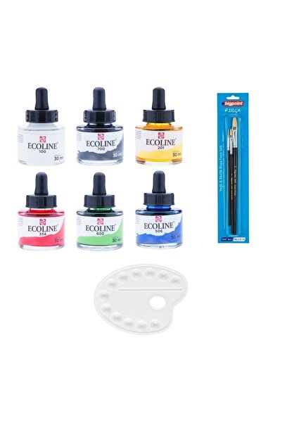 Talens Ecoline Sıvı Suluboya Mürekkep 30ml Başlangıç Seti