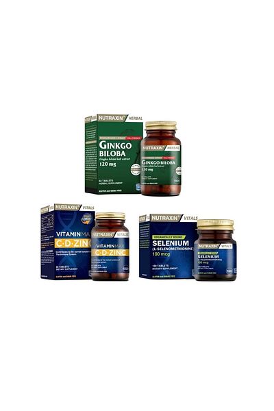 Nutraxin Ginkgo Biloba and Vitamin Max + Selenium - 60 Tablets