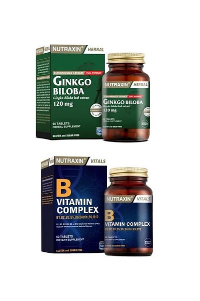 Nutraxin GinkgoBilobaand VitaminBComplex - 60 Tablets