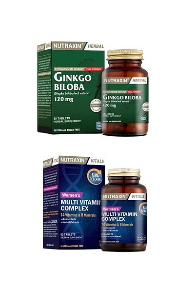 Nutraxin GinkgoBilobaandMultivitaminMineralComplex- Women's 60 Tablets