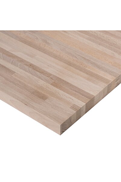 iAhşap (Ebat 10x20 cm-Kalınlık 18 MM-1 Adet) Kayın Masif Panel Ahşap Plaka Ta...