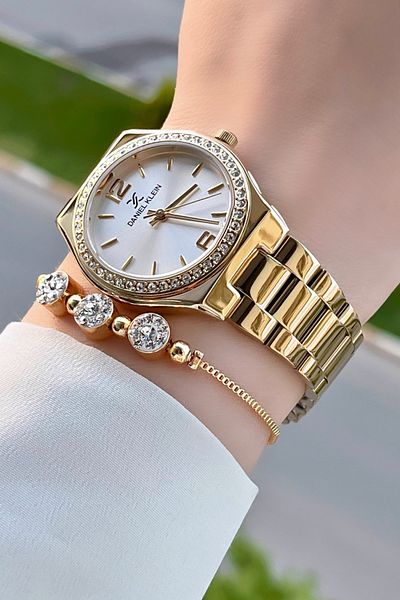 Daniel Klein Women's Wristwatch and Gift Bracelet
