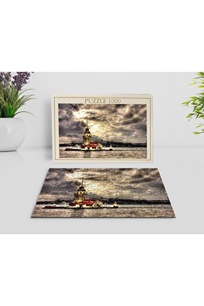 Bk Gift Home Istanbul Kız Kulesi 1000 Parça Profesyonel Puzzle-1
