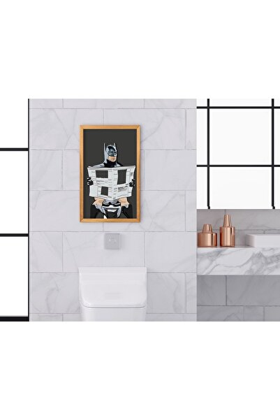 Bk Gift Home Banyo Tuvalet Dekoratif Retro Ahşap Tablo-14