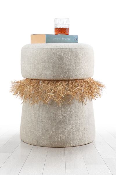 Lorencehome Cübaa Puf - Krem