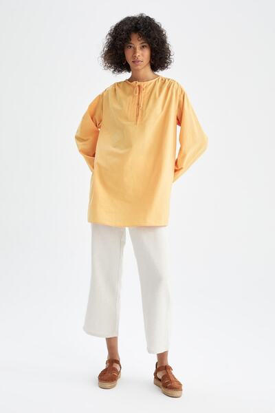 DeFacto Παντελόνι Relax Straight Fit Line Blend