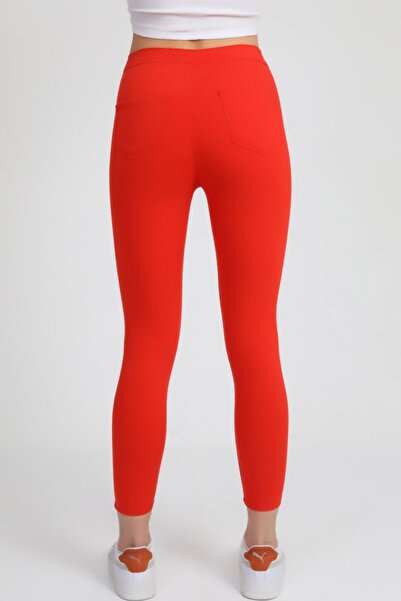 fehika Kadın Cepsiz Iç Göstermez Tayt Pantolon Yüksek Bel Skinny Fit Jeans