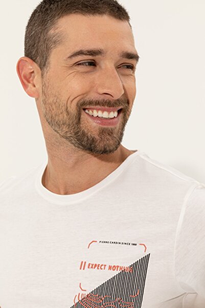 Pierre Cardin Ανδρικό T-Shirt σε χρώμα εκρού - G021Sz011.000.1369786