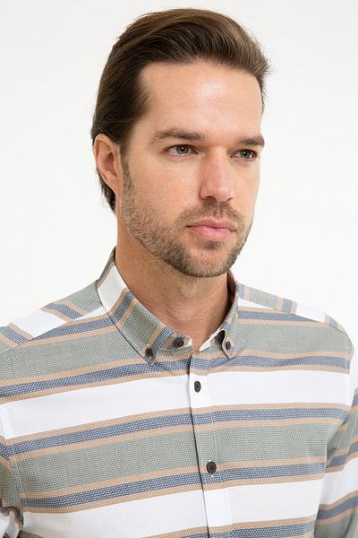 Pierre Cardin Πράσινο Slim Fit πουκάμισο