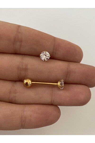 Arescollection Cerrahi Çelik Dil Piercingi